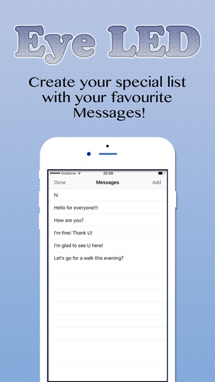 eyeLED - The LED Message Banner App