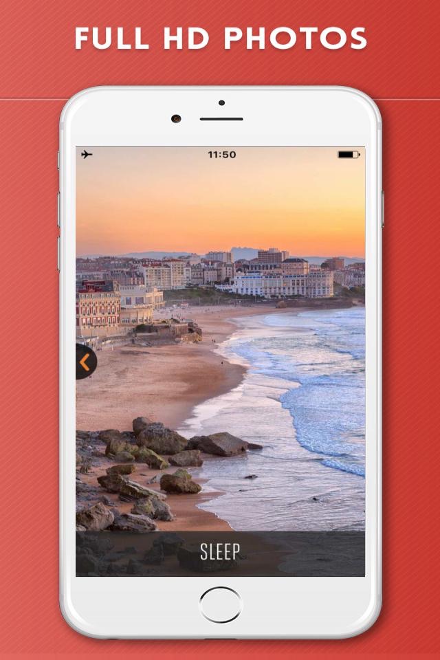 Biarritz Travel Guide with Offline City Street Map screenshot 2
