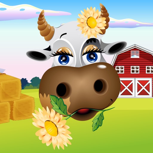 Farm Animals Color & Scratch Game for Kids and Toddlers Icon