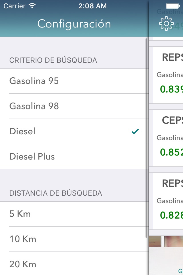 Gasolineras Españolas screenshot 2