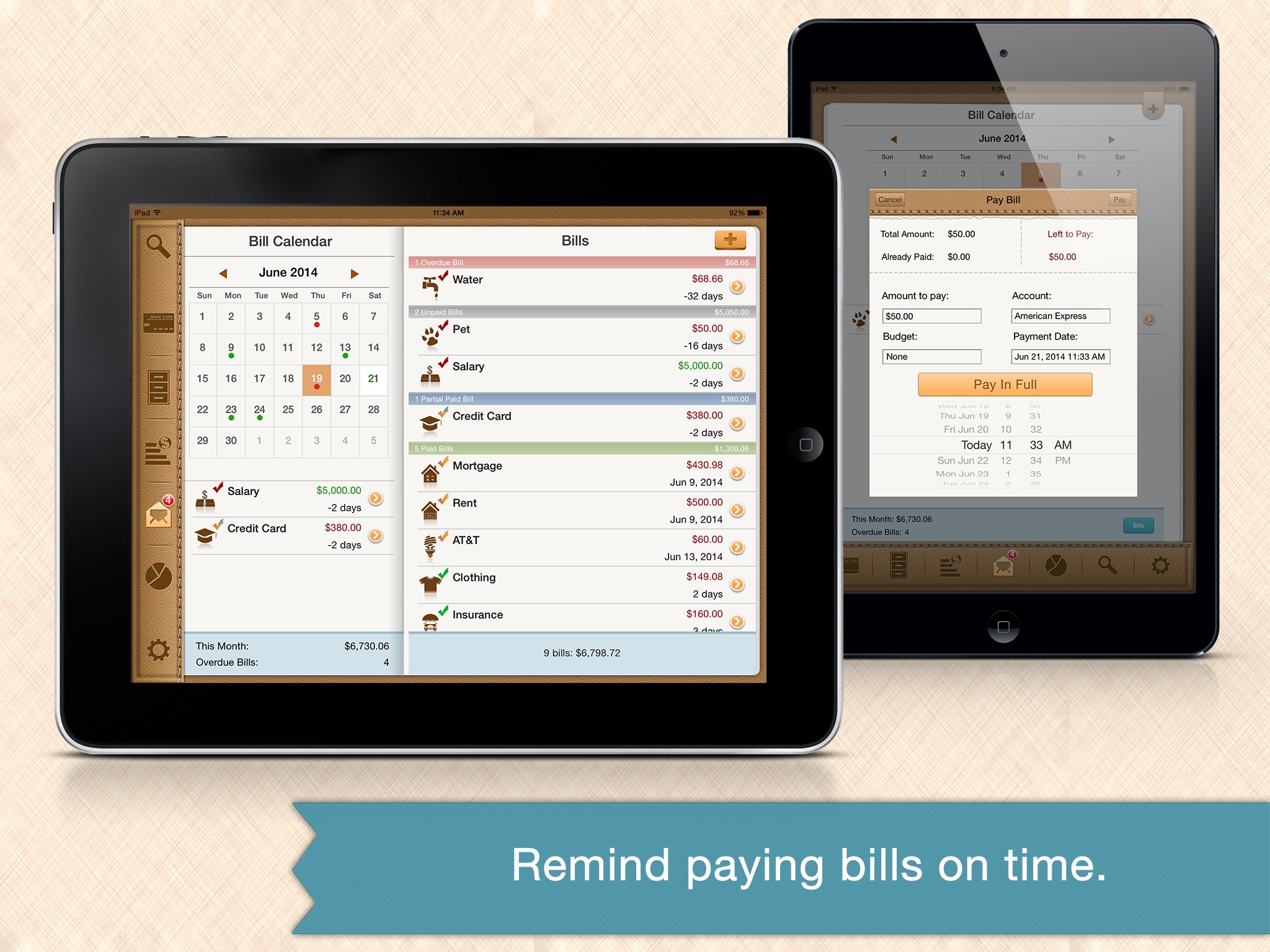 Money Monitor for iPad - Budget & Bill Management screenshot 3