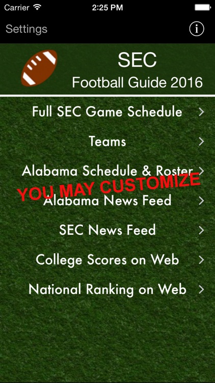 SEC Football Guide 2016