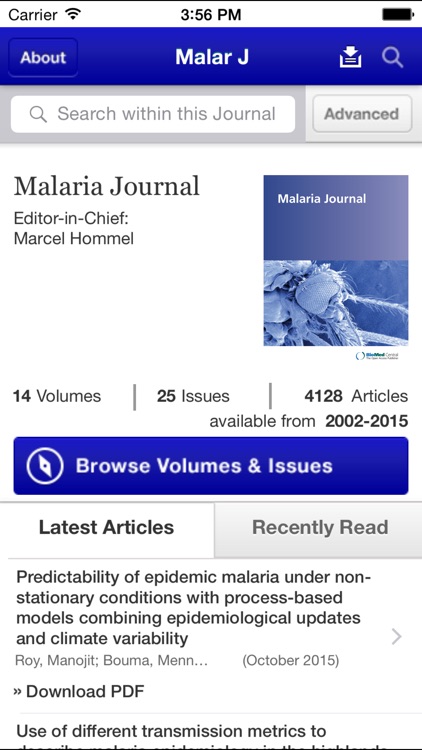 Malaria Journal By Springer