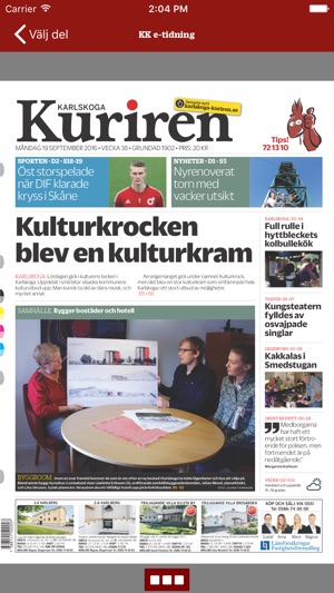 Karlskoga-Kuriren e-tidning(圖2)-速報App