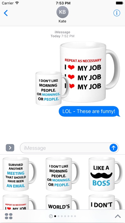 Coffee Cup Words of Wisdom Stickers