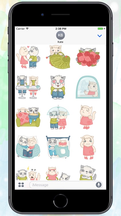 Lovely Cats Couple! Stickers