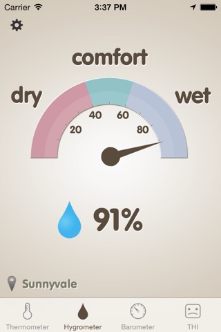 Thermo-hygrometer screenshot 2