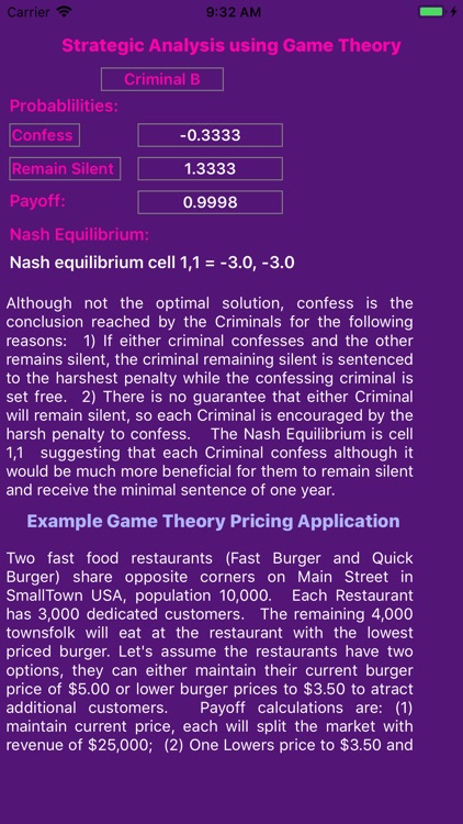 Game Theory Strategic Analysis screenshot-3