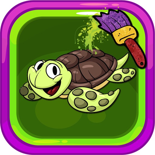 Coloring Page Game Sea Snimal Toddlers iOS App