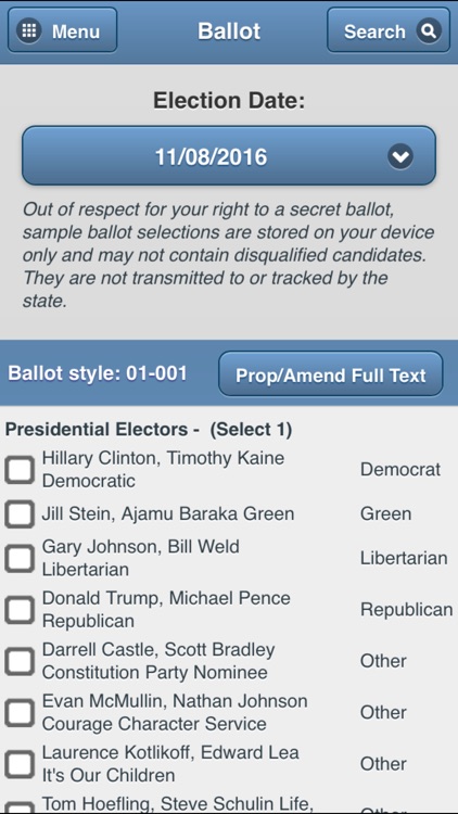 GeauxVote Mobile