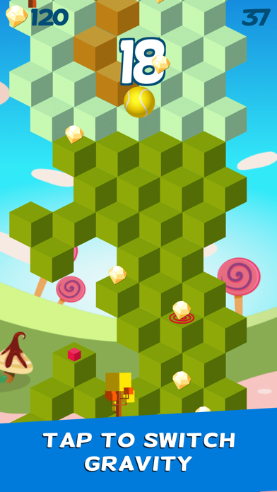 How to cancel & delete Cube Skip Ball Games - Reach up high in the sky play this endless blocks stacking free from iphone & ipad 1