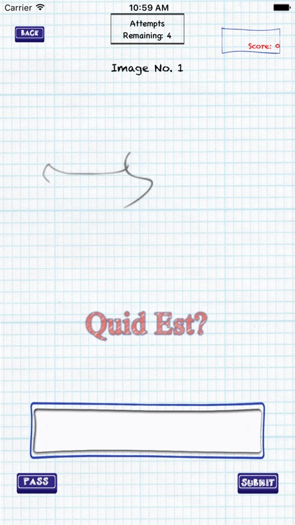 Guess the Drawing: Quid Est?