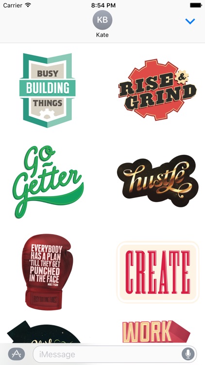 Busy Building Things - Stickers for hustlers