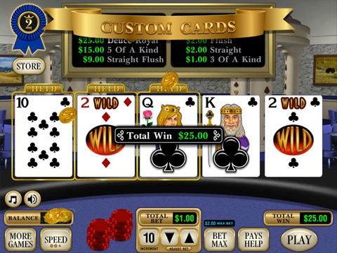 RDI Deuces Wild Poker screenshot 3