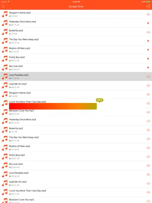 Screenshot 1 Music Cloud - Songs Player for GoogleDrive,Dropbox iphone