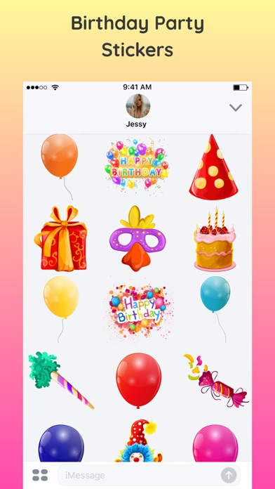 2018 Happy Birthday Stickers screenshot 3