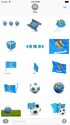 Oklahoma Flag Stickers(圖1)-速報App