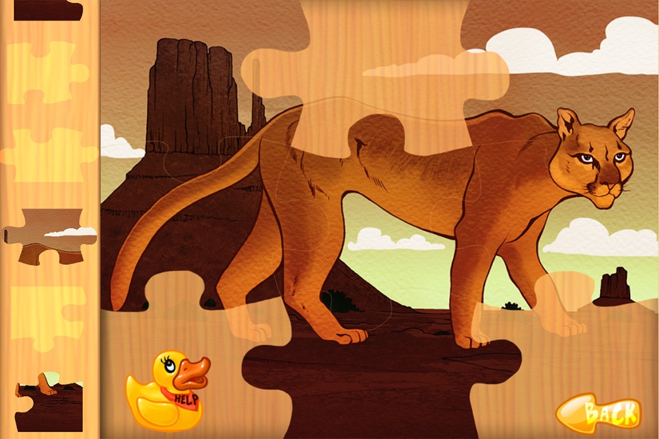 Amazing Wild Animals Jigsaw Puzzles - The animal puzzle game for kids lite screenshot 4