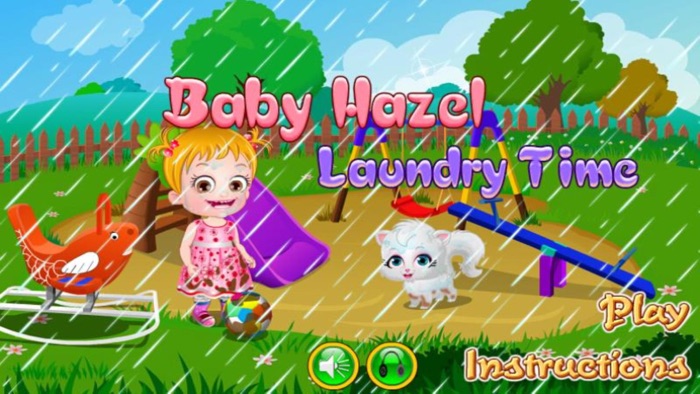 Baby Hazel  Laundry Time