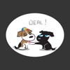 Black Dog Stickers for iMessage