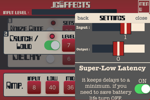 jgEffects - Multi Effects Pedal screenshot 3