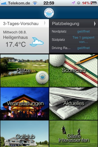 Golfclub Hösel screenshot 2