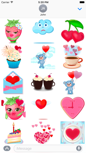 About love - love stickers with hearts and sweets(圖4)-速報App