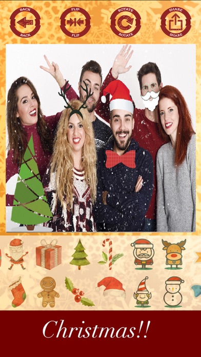 How to cancel & delete Christmas stickers - your photo on Christmas from iphone & ipad 2