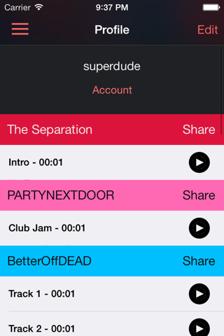 Mixtapp screenshot 3