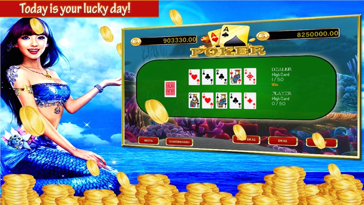 Mermaid Princess : Play Free Casino Slots & Poker Games!