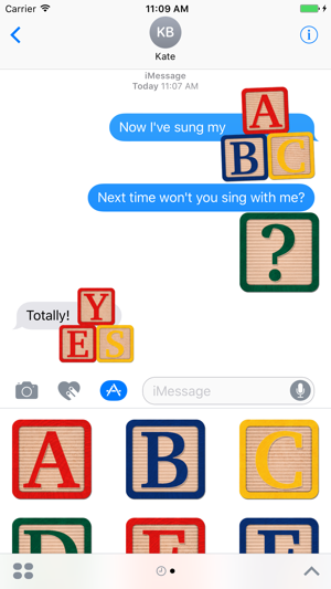 Alphabet Blocks Stickers