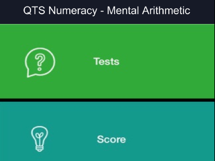 QTS Numeracy  skills Test