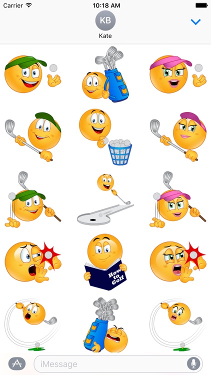 Golf Emoji Stickers