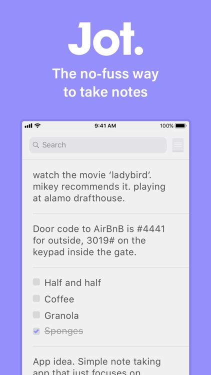 Jot - Notes & Todos screenshot-0