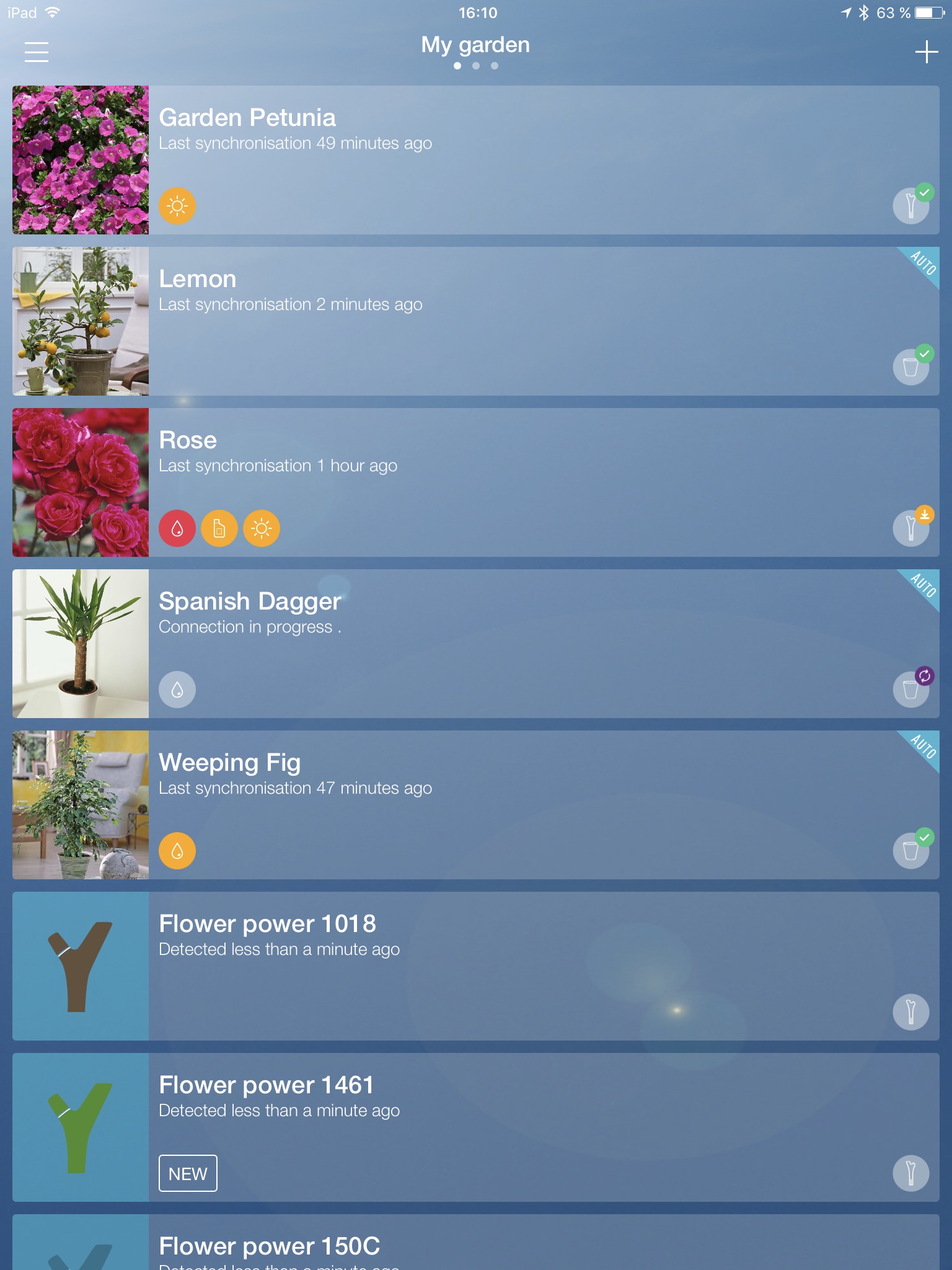 Parrot Flower Power Tablet screenshot 3