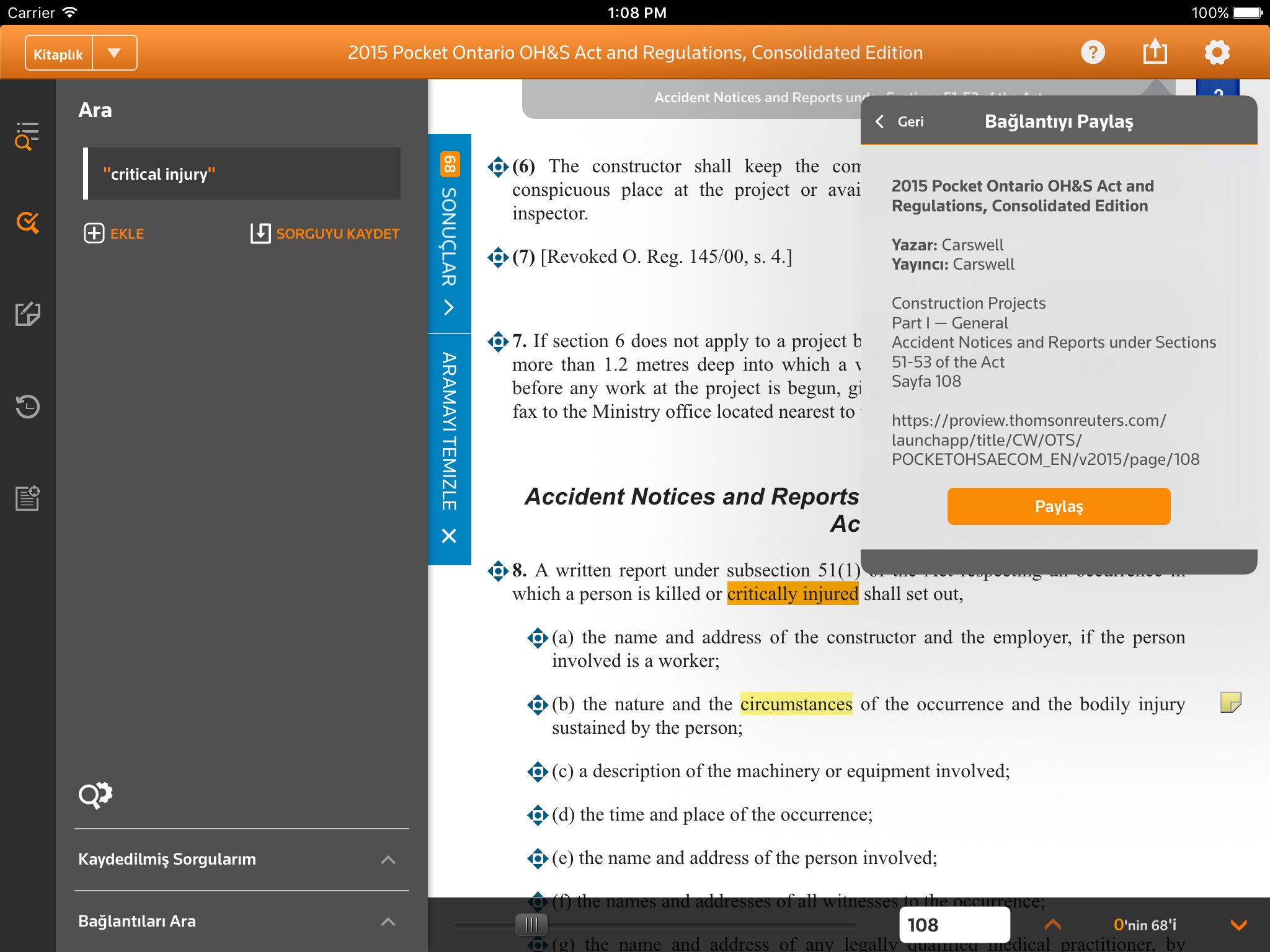 Thomson Reuters ProView screenshot 3