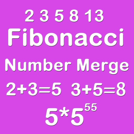 Number Merge Fibonacci 5X5 - Playing With Piano Sound And Sliding Number Block iOS App