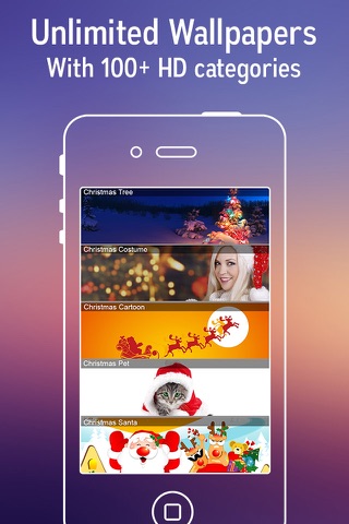 Colorful Christmas Wallpapers & Ringtones - HD Backgrounds & Unlimited Christmas Carols Free screenshot 4