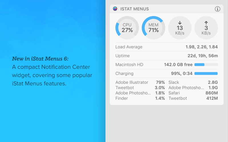 iStat Menus 앱스토어 스크린샷