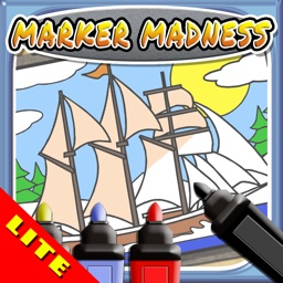 Marker Mania for Boys, Toddlers and Kids - My Boat and Ship Finger Paint Coloring Book Game! (FREE iPhone & iPad)