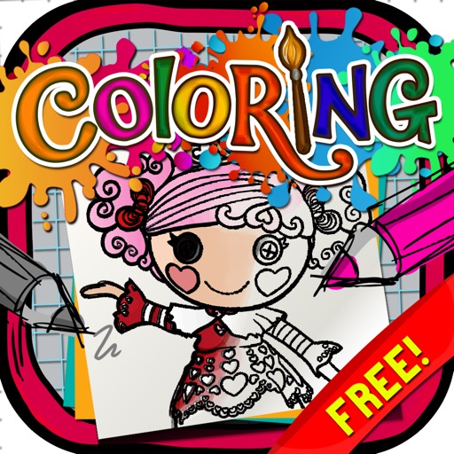 Coloring Painting Picture "for Lalaloopsy Cartoon"