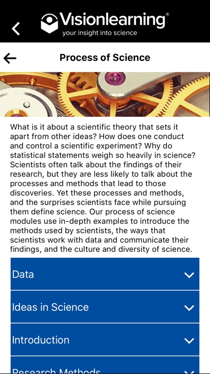 Visionlearning Science Insight