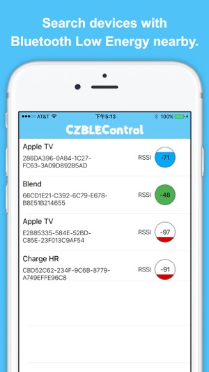 CZBLEControl - Bluetooth Low Energy,BLE,