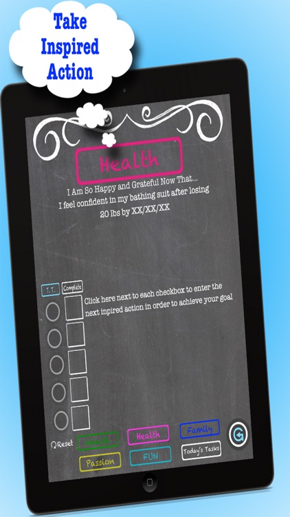 Goal Letting Daily Habit Tracker: Setting Life Goals and Taking Inspired Action screenshot-3