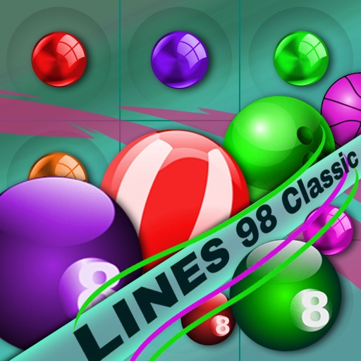 Line 98 Classic – Make A Row Of 4 Or More Balls Of The Same Color By Match.ing Them