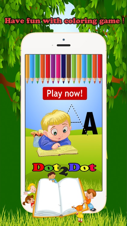 Dot to Dot Letters Alphabet Coloring Book For Kids