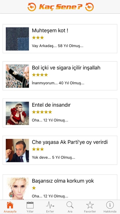 Kaç Sene Oldu? - İlginç Bilgiler - Komik Olaylar