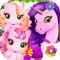 Pony Care-Take Care of Mommy Pony and Her Cute Bab