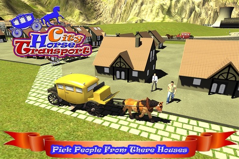Horse Carriage City Transport Simulator 2016 screenshot 2