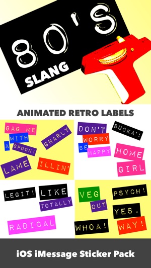 80's Slang: Retro Labeler(圖2)-速報App